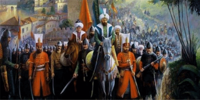 السلطان محمد الفاتح في القسطنطينية