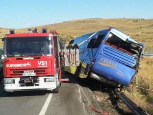 Nueve muertos y varios heridos graves en un accidente de autobús en Ávila